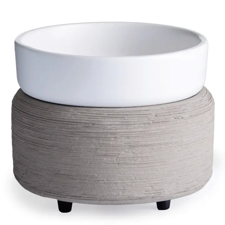 2-in-1 Candle & Wax Warmer - Gray