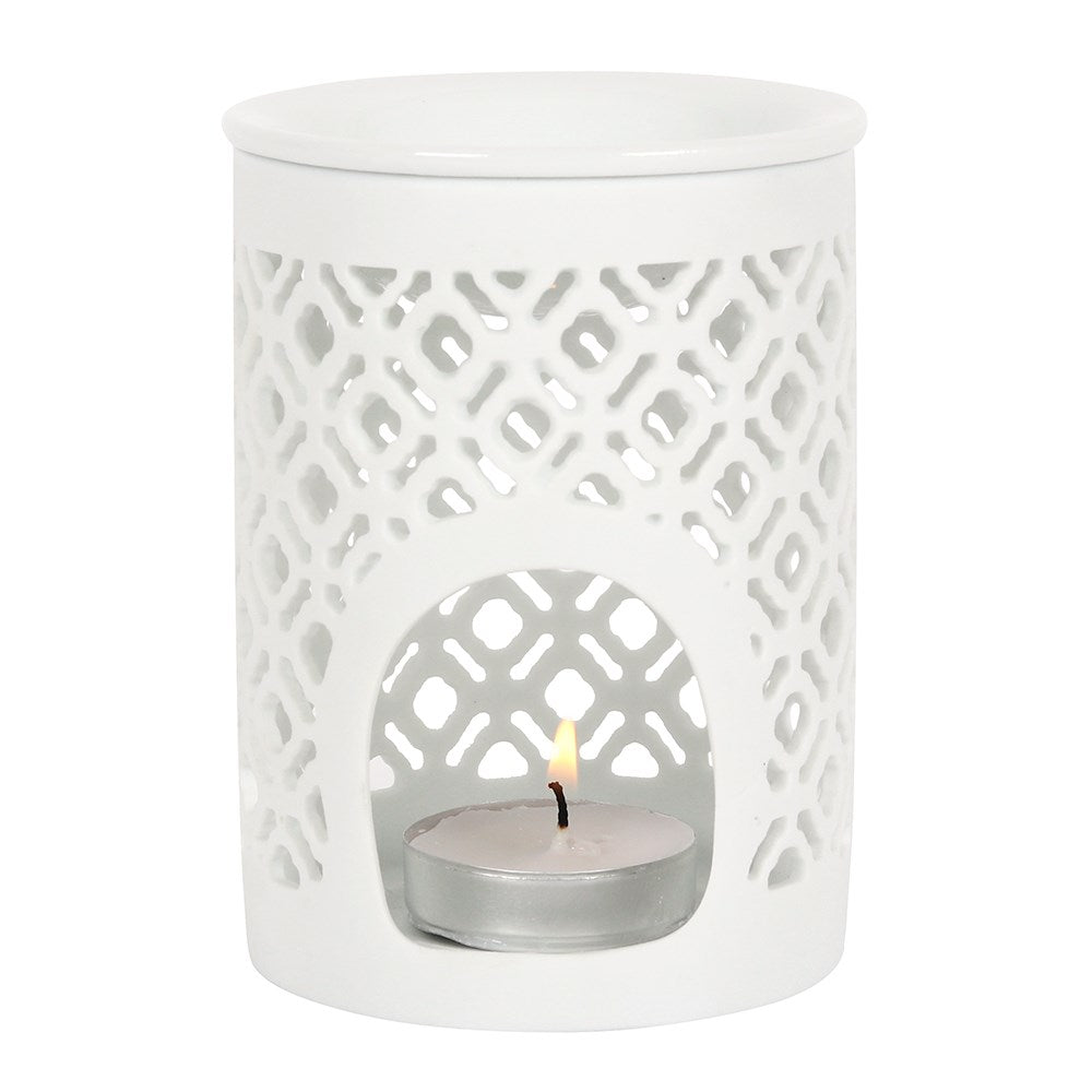 Ceramic Lattice Cut Wax Warmer