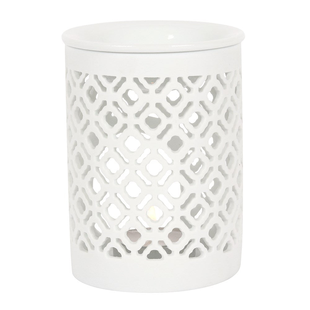 Ceramic Lattice Cut Wax Warmer